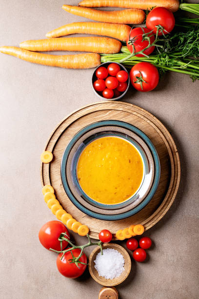 Carrot puree soup