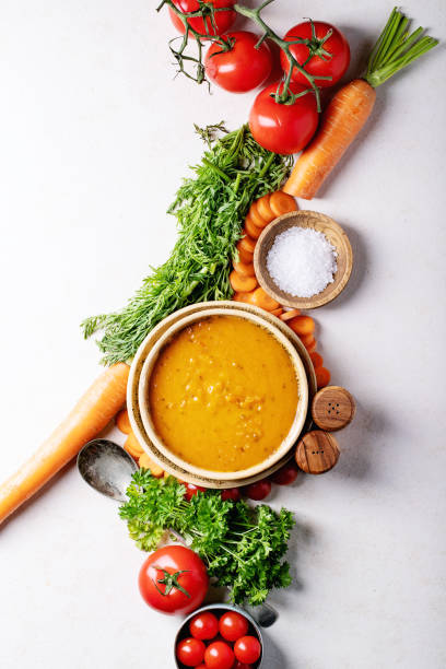 Carrot puree soup