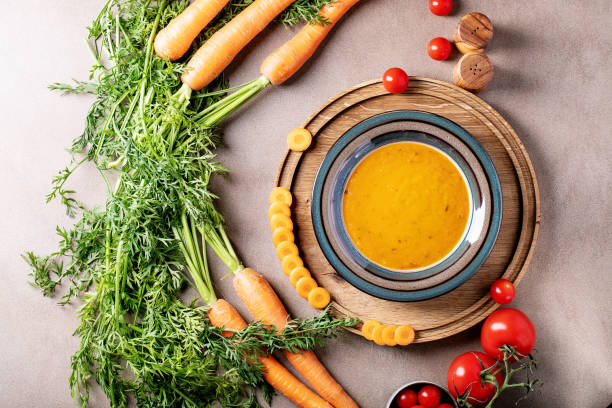 Carrot puree soup