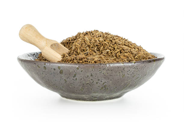 istock Dry caraway fruit isolated on white 1163255776