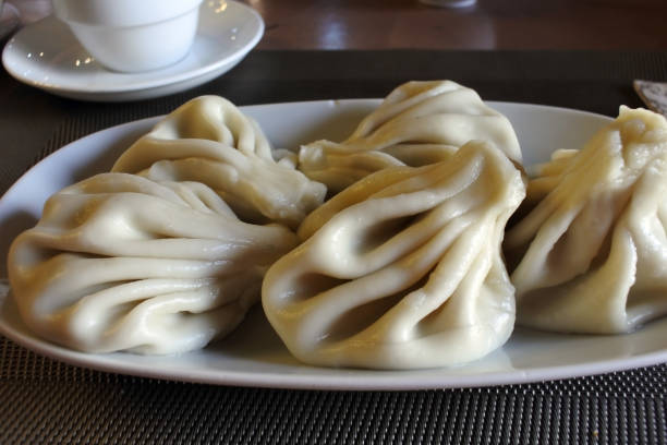 istock portion of Georgian khinkali on a plate in a small restaurant 1163266085