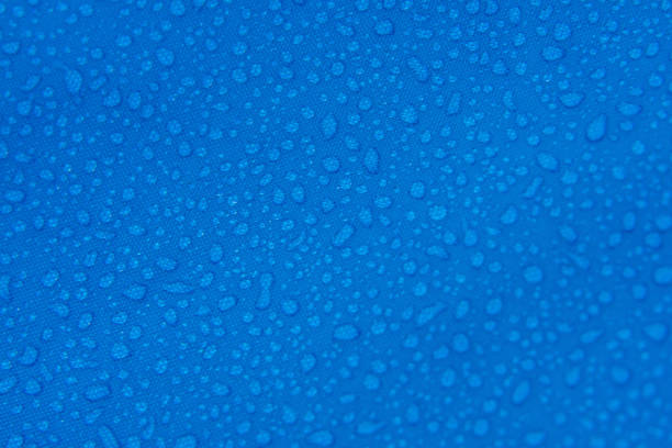 istock texture tent blue ,Water drop on fabric, texture background 1163271779