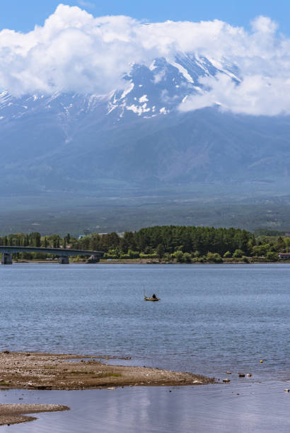 istock Kawaguchiko lake view with Mount Fuji at background 1163271900