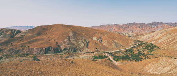 istock Panoramic view to beautiful mountains landscape 1163275091