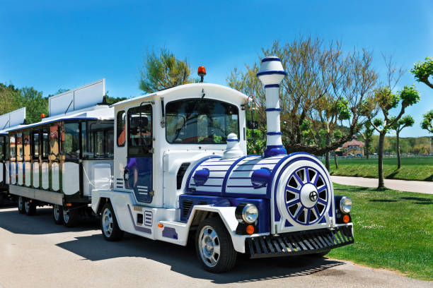 istock sightseeing locomotive with wagons 1163279808