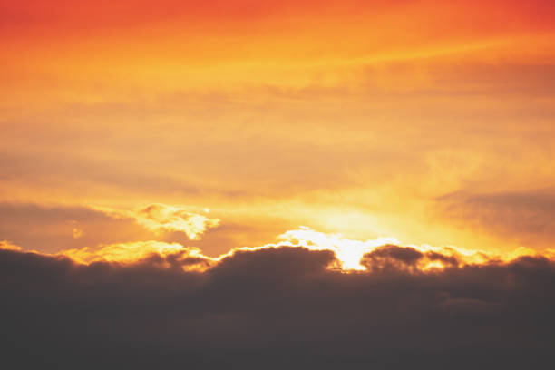 istock Colorful cloudy sky at sunset. Gradient color 1163281243