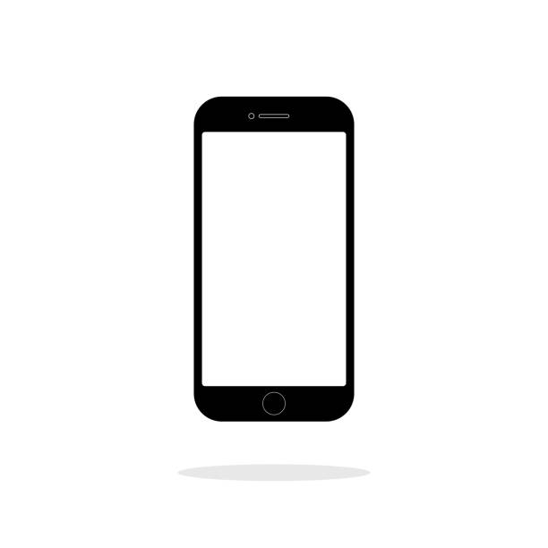 смартфон, мобильный телефон, iphone значок-вектор - web page internet profile e mail stock illustrations