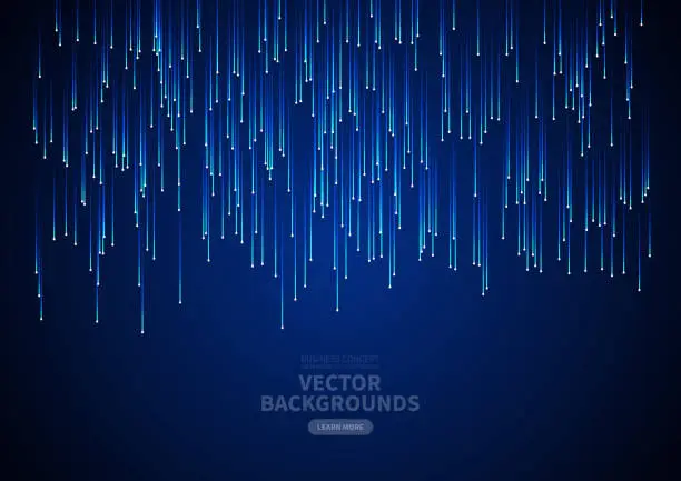 Vector illustration of Abstract vertical tech light background