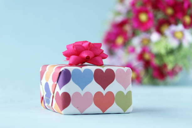 gift and cosmos flower