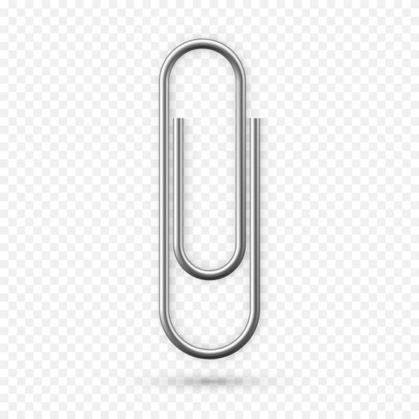 istock Paperclip icon. Realistic Paper clip attachment with shadow. Attach file business document. Vector illustration isolated on transparent background 1163290260