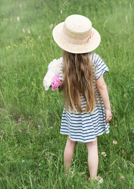 istock Back view beautiful little girl 1163292774