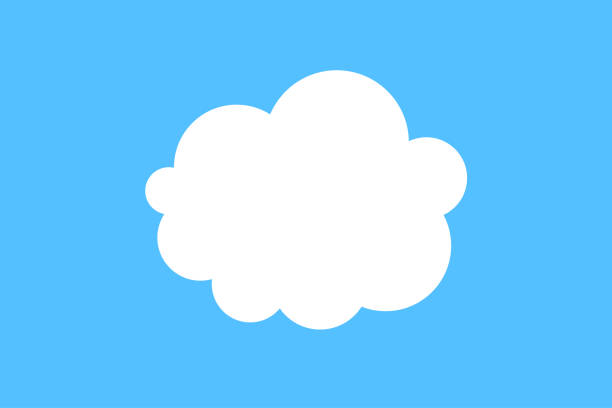 ilustraciones, imágenes clip art, dibujos animados e iconos de stock de icono de la nube - cloud cloudscape fluffy white