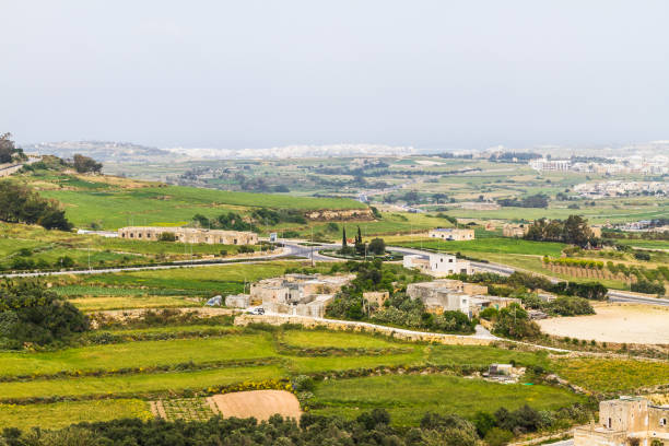 istock The Malta landscape top view 1163298646