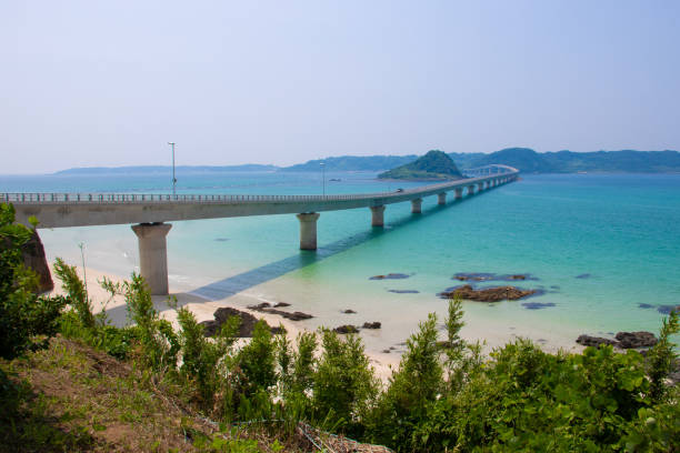 istock Tsunoshima Bridge in Shimonoseki, Yamaguchi, Japan 1163300618