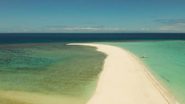 istock Tropical island with sandy beach. Camiguin, Philippines 1163306984