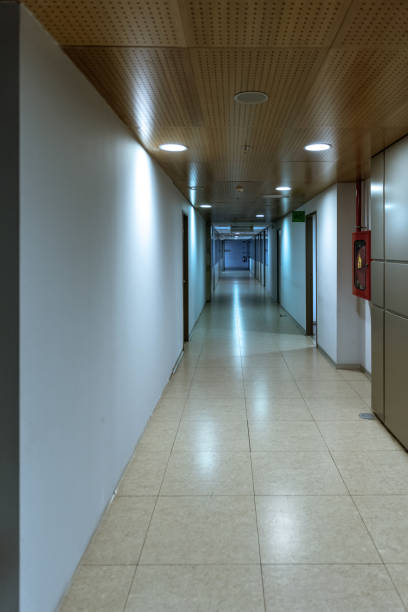 istock Corridor of a public building 1163311282