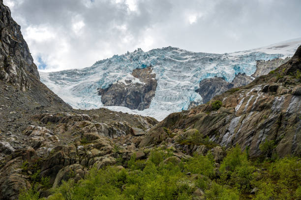 Glacier in the Hardanger region in Norway