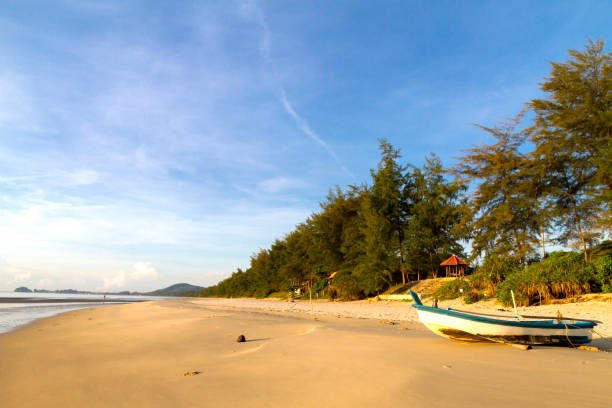 istock Beach beautiful with sunshine morning at beach Ban Krut Beach 1163314935