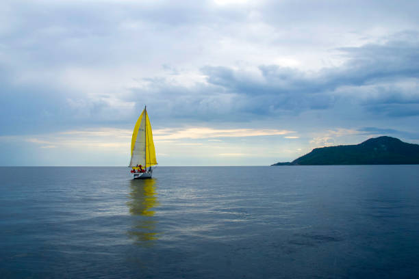 Sailing Yacth on the sea