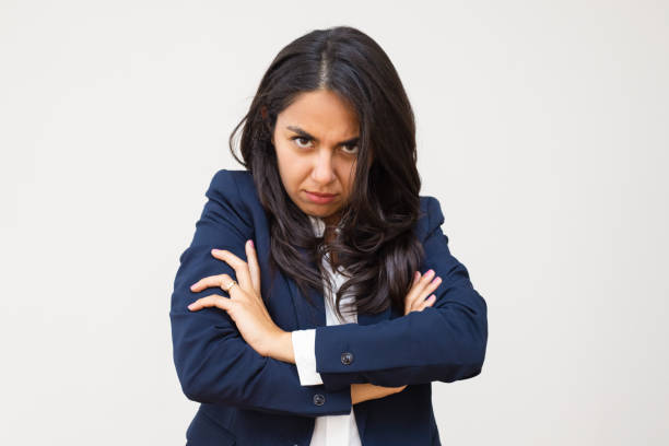 istock Unhappy young businesswoman 1163316168