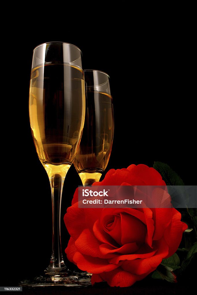 Białe wino i Romantyzm - Zbiór zdjęć royalty-free (Alkohol - napój)