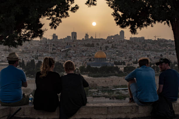 istock Mount of olives - View 1163330450