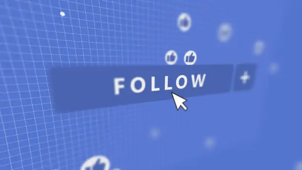 Still image showing a social media activity with a mouse pointer