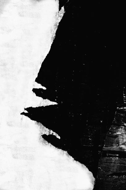 istock Blank white black old ripped torn paper crumpled creased posters grunge textures backdrop backgrounds placard 1163334341