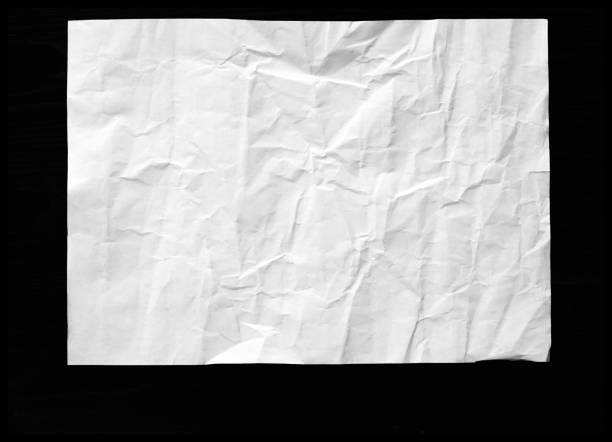 istock Blank white black old ripped torn paper crumpled creased posters grunge textures backdrop backgrounds placard 1163334488