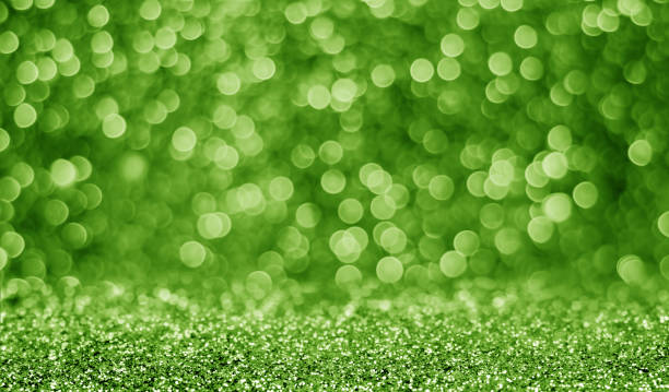 istock Green ufo bokeh background abstract - pictures 1163336467