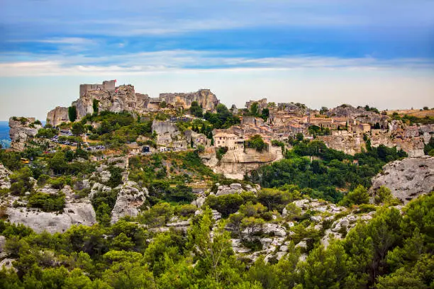 View of Les Baux-de-Provence, Provence, France