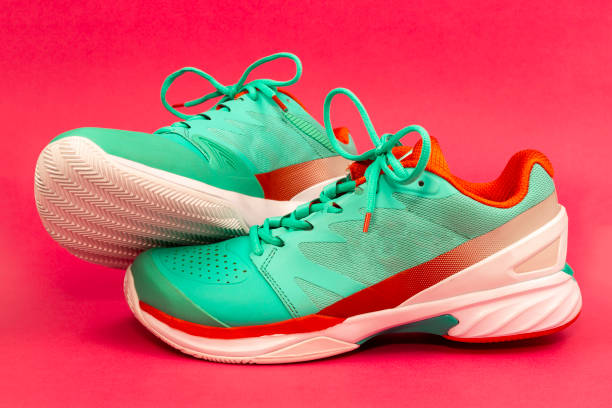 istock Tennis shoes in studio 1163338487