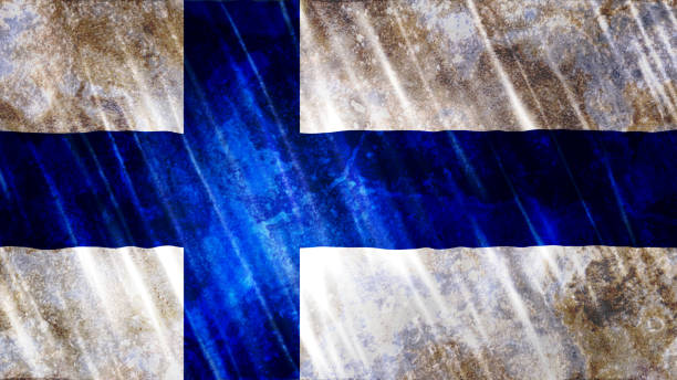 istock Finland Flag Grunge 1163341150