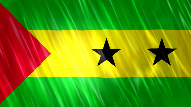 Sao Tome and Principe Flag for Print, Wallpaper Purposes, Size : 7680(Width) x 4320(Height) Pixels, 300 dpi, Jpg Format