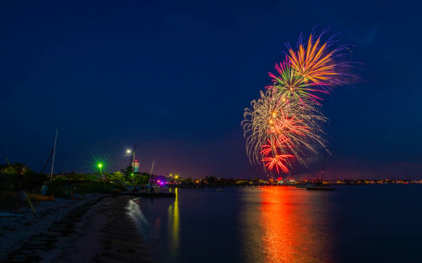 4th of July in New Jersey Shore stock photo
