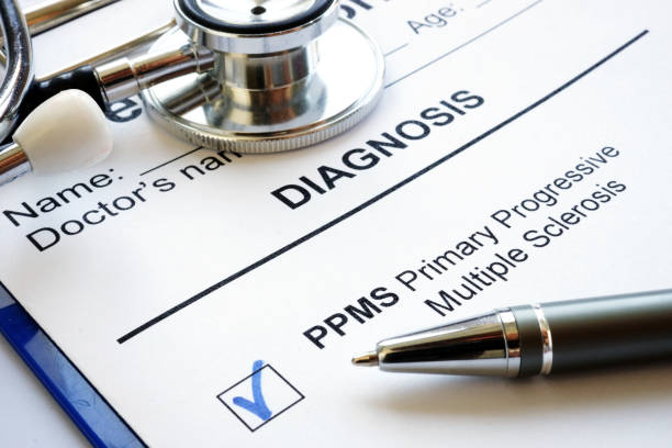 istock Medical form and diagnosis Primary progressive Multiple sclerosis PPMS. 1163347363