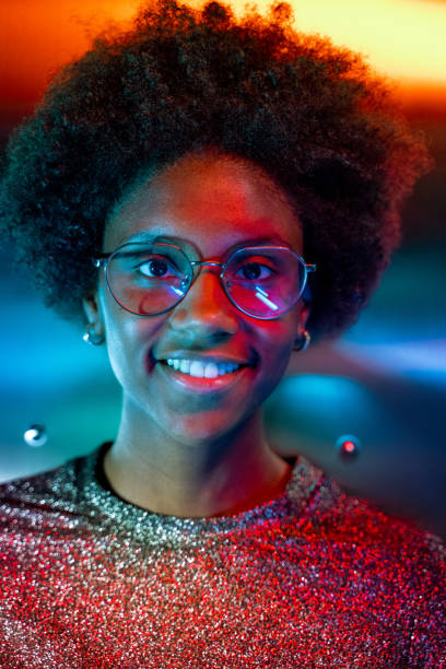 istock Cool young girl wearing festive clothes 1163355652