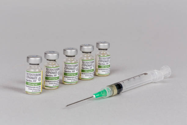 cipionato de testosterona para inyección - testosterone cypionate fotografías e imágenes de stock