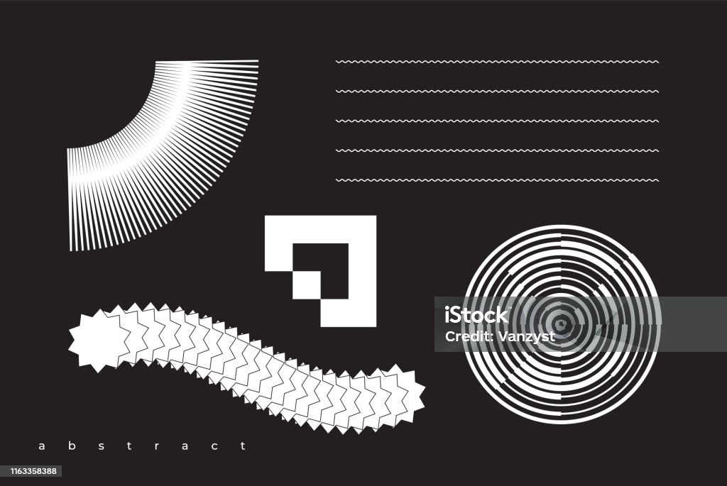 Forme Abstract Vector Abstract Shapes Set Geometric Universal Design Form Stock ...