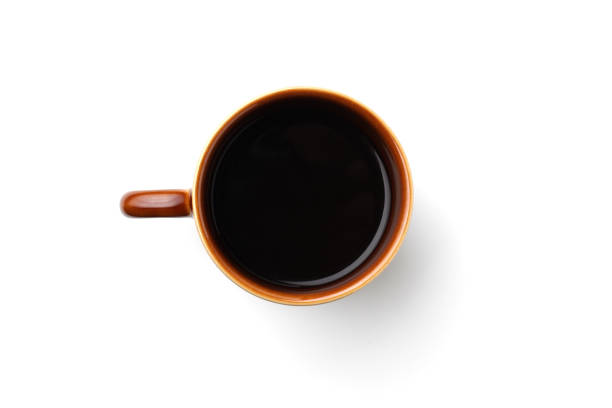 istock cup of black hot coffee isolated on white background 1163360588