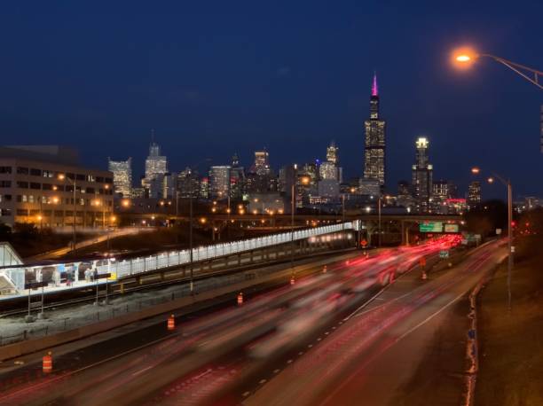 istock traffic in city at night 1163367212