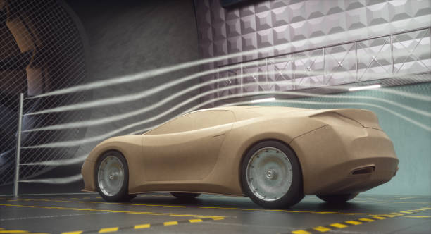 istock Wind Tunnel Clay Car Design Transportation 1163371243