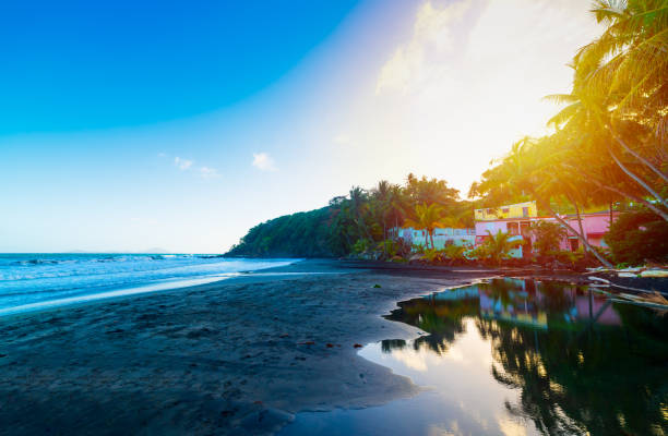 istock Sunset in Grande Anse beach in Guadeloupe 1163374484