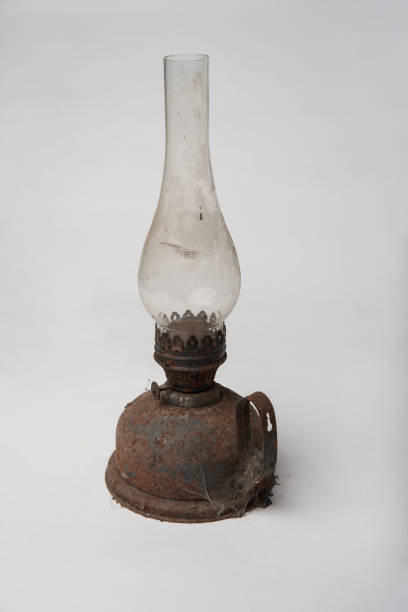 istock Old antique kerosene oil lantern brass lamp 1163375210