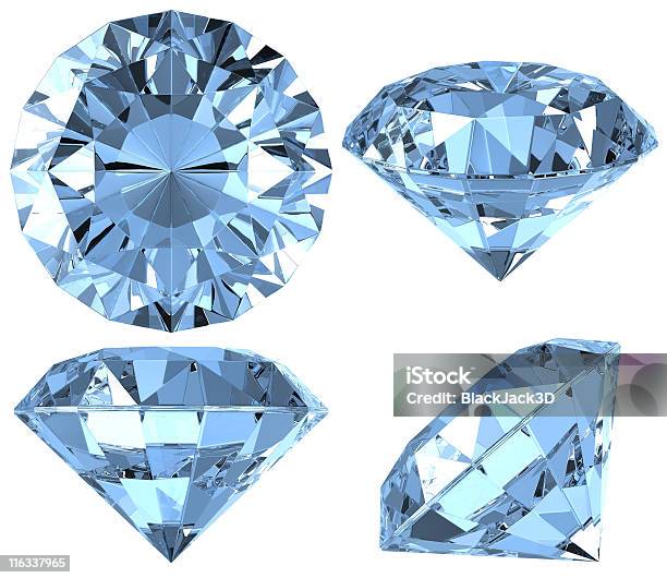 Blue Diamond 4 Posizioni - Fotografie stock e altre immagini di Diamante - Diamante, Romboidale, Blu