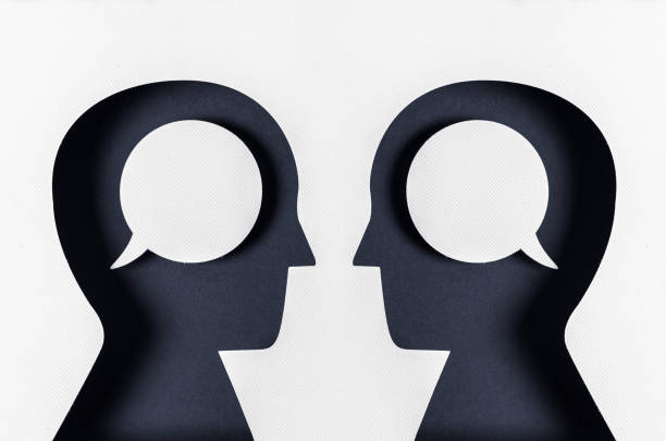 two people discussing face to face