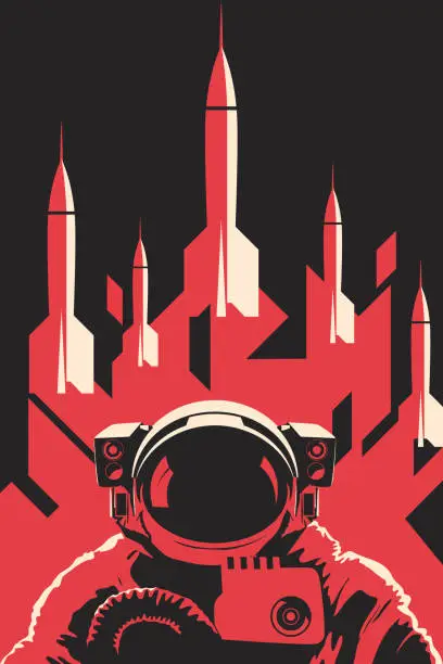 Vector illustration of Space poster