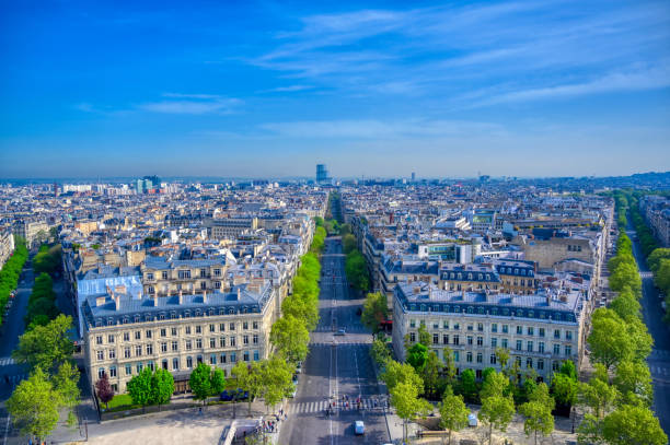 istock Paris, France from the Arc de Triomphe 1163386932