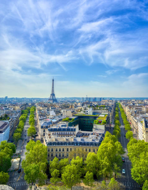 istock The Eiffel Tower and Paris, France from the Arc de Triomphe 1163387008