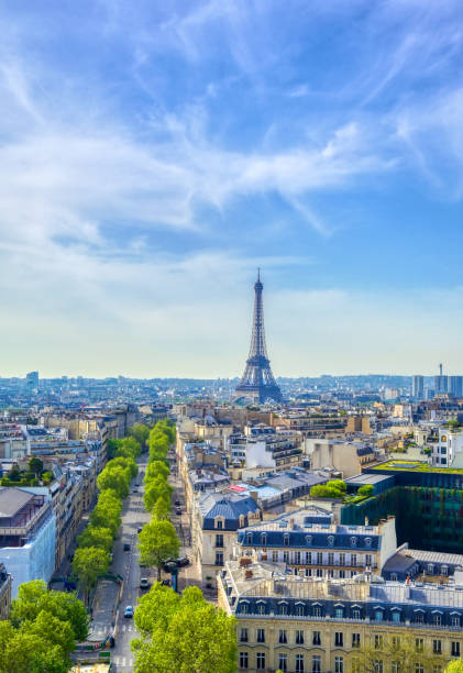 istock The Eiffel Tower and Paris, France from the Arc de Triomphe 1163387086